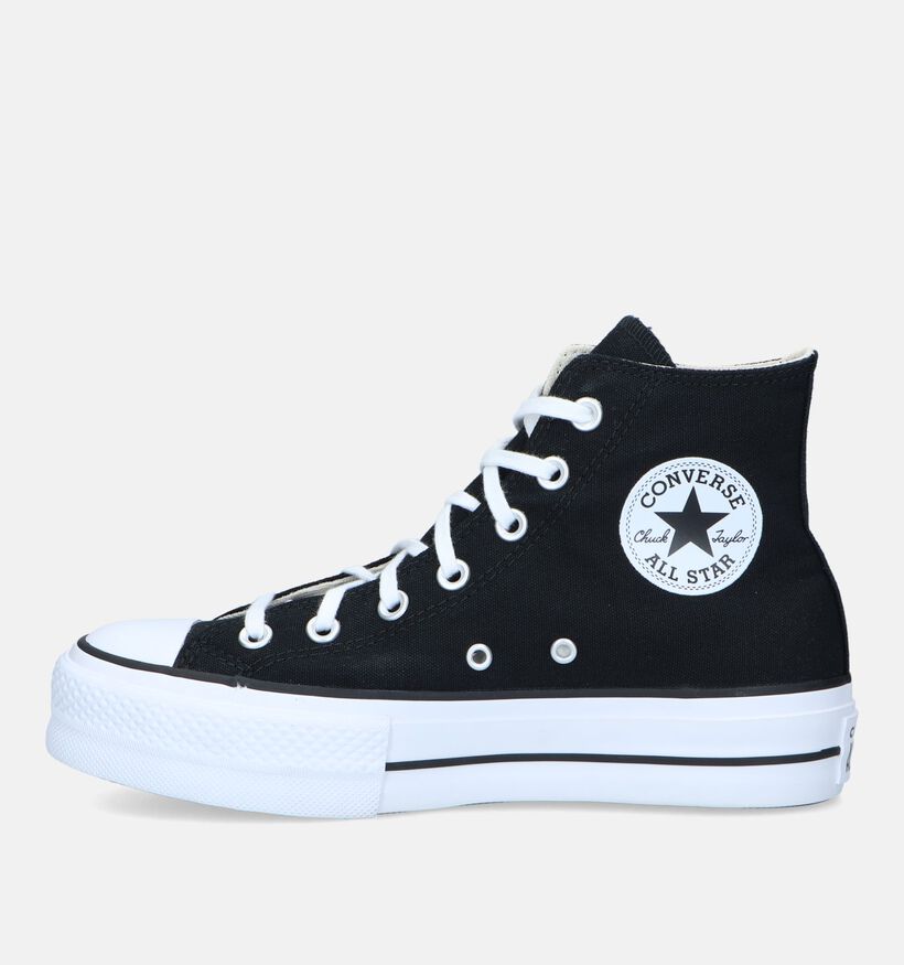 Converse Chuck Taylor All Star Plateform Baskets en Noir pour femmes (335193)