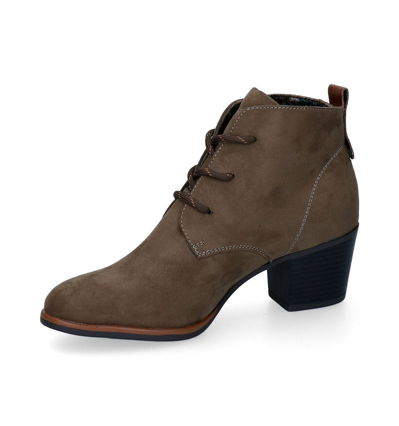 Signatur Bottines à lacets en Cognac pour femmes (314419)