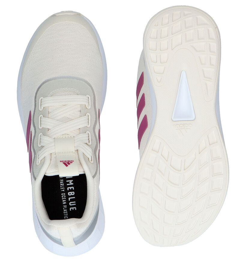 adidas QT Racer Sport Baskets en Ecru pour femmes (284814)