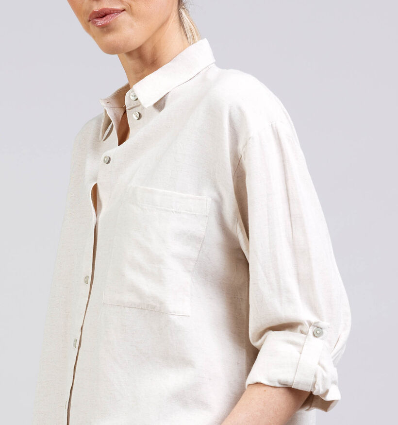 Vila Prisilla Loose Lichtbeige Hemd voor dames (368040)