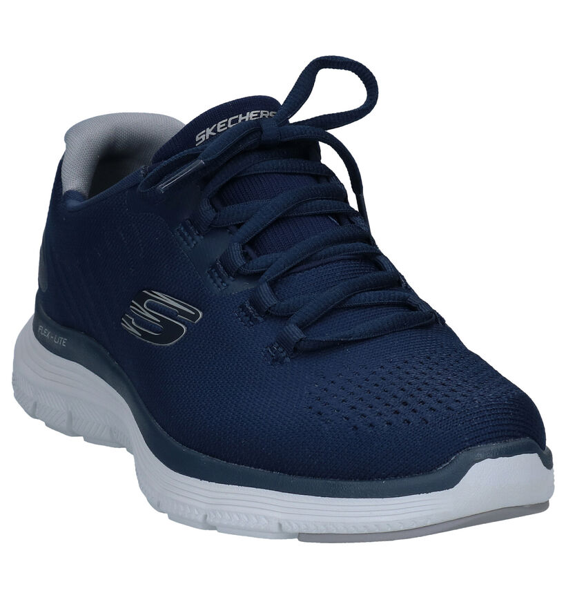 Skechers Flex Advantage Blauwe Sneakers in stof (293904)