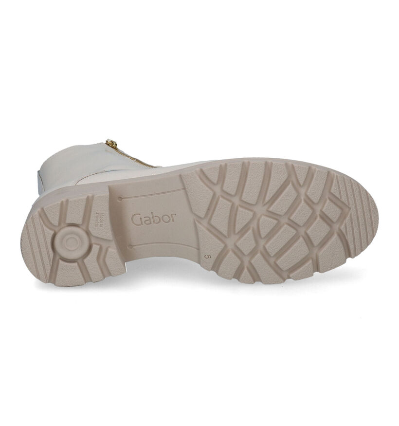 Gabor OptiFit Bottines en Ecru en cuir (315221)