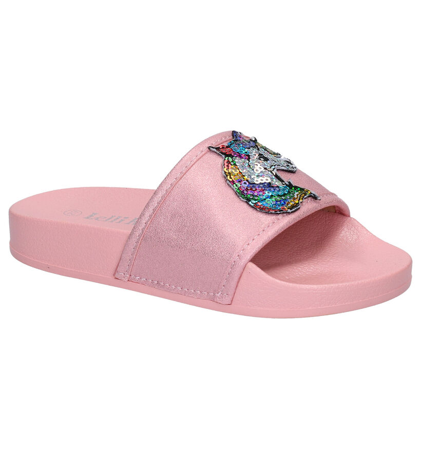 Lelli Kelly Claquettes de piscine en Rose en simili cuir (275273)