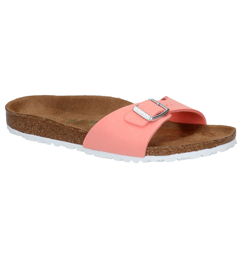 Birkenstock Madrid Birko-Flor Nu-pieds en Blanc pour femmes (338044)