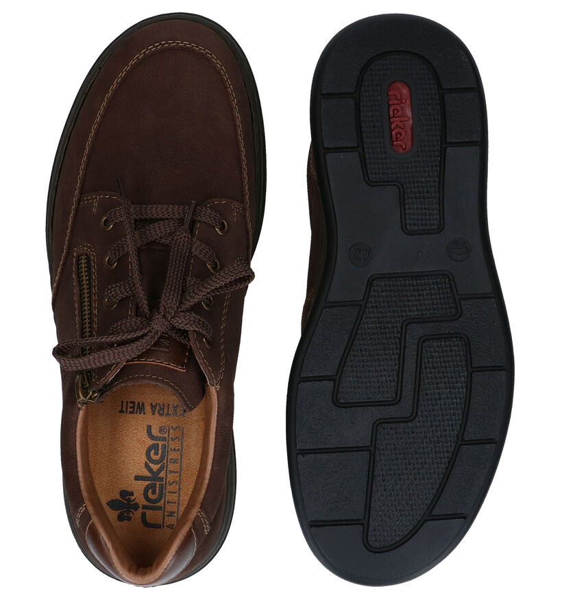 Rieker Chaussures à lacets en Brun en cuir (298473)