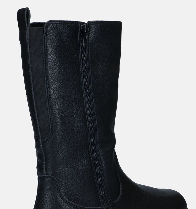 SJ Bottes hautes en Noir pour filles (331850) - pour semelles orthopédiques