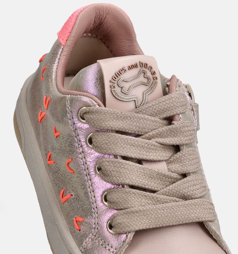 STONES and BONES Daly Roze Lage Sneakers voor meisjes (369644) - geschikt voor steunzolen