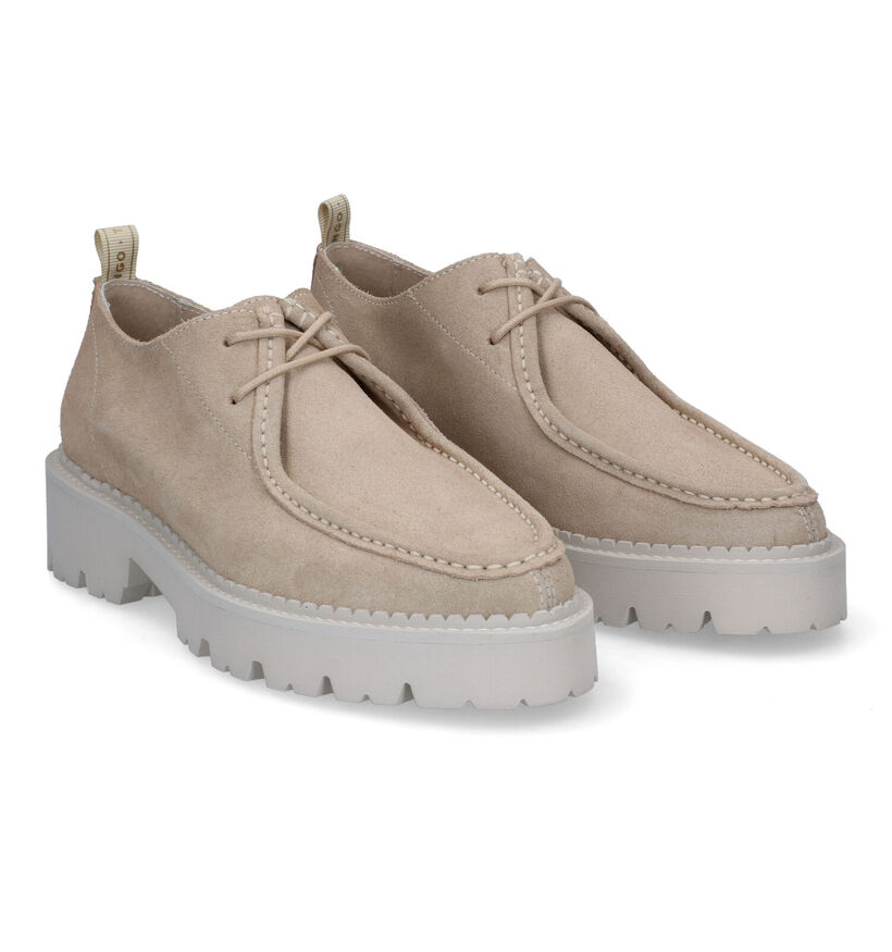 Tango Bee Bold Chaussures à lacets en Beige pour femmes (311841) - pour semelles orthopédiques