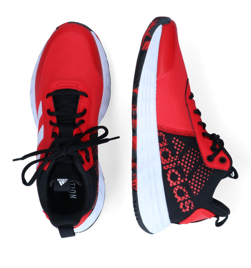 adidas Own The Game Baskets en Rouge en textile (302001)
