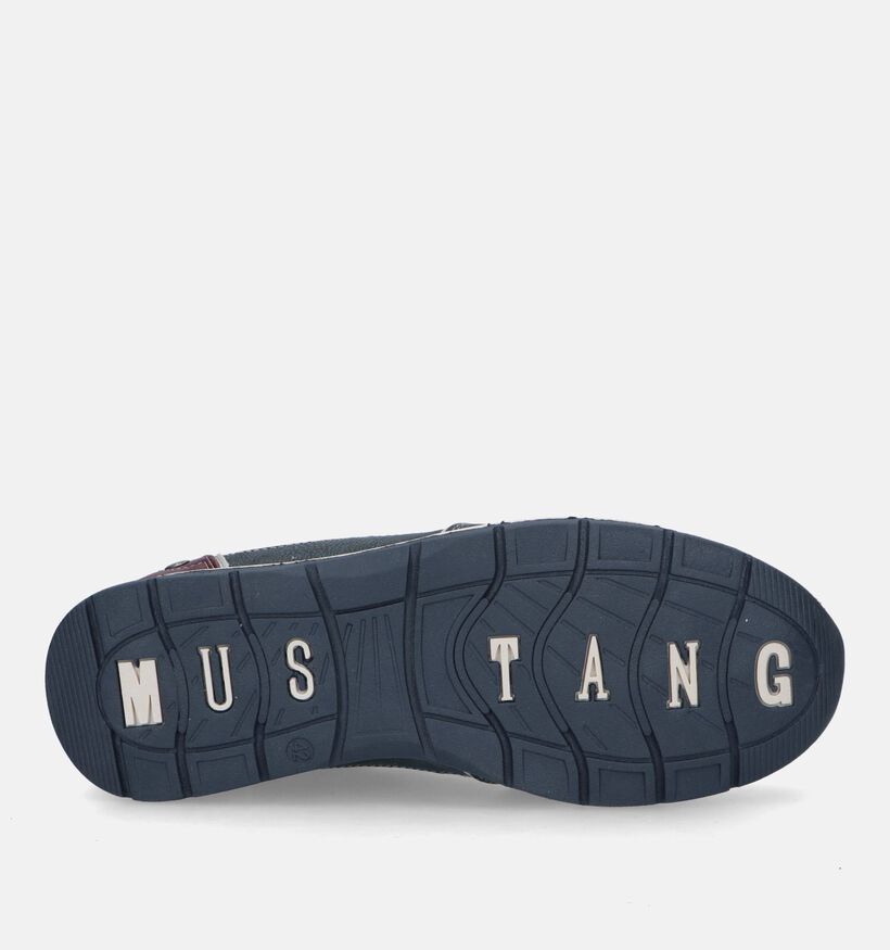 Mustang Chaussures à lacets en Bleu foncé pour hommes (329592) - pour semelles orthopédiques