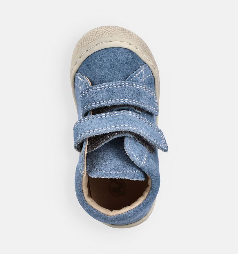 Naturino Cocoon VL Suede Lichtblauwe Schoenen voor meisjes, jongens (371637) - geschikt voor steunzolen