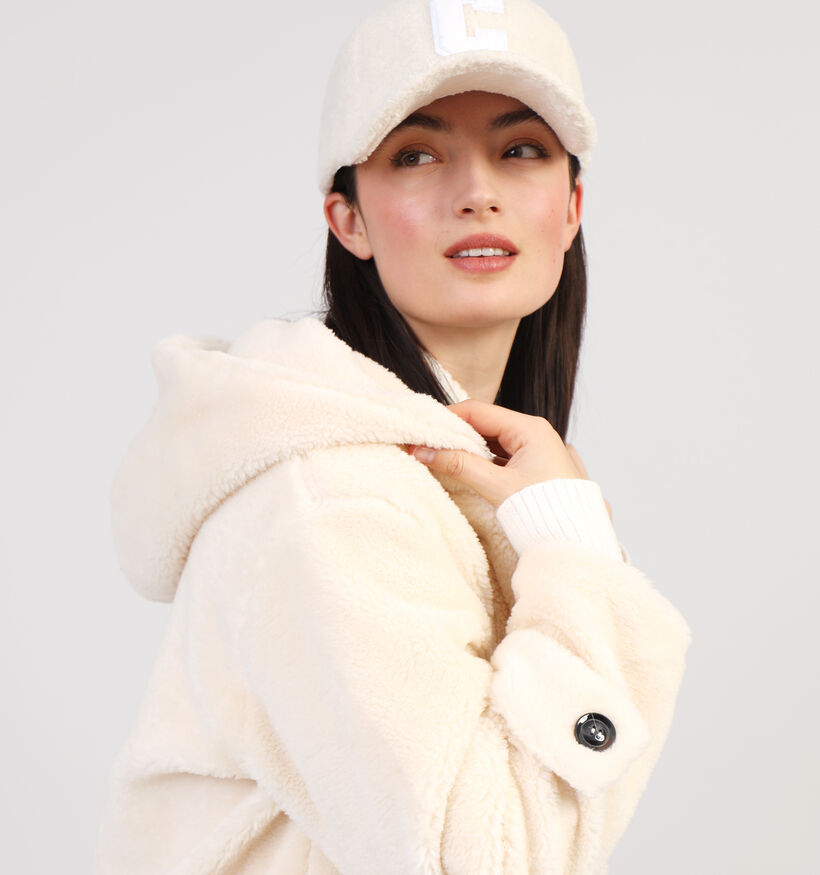 Dolce C. Manteau duveteux en Beige pour femmes (358484)