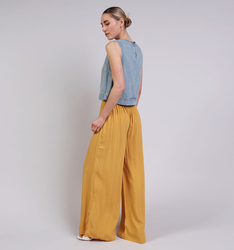 Vila O-Neck Denim Blauwe Top voor dames (374276)