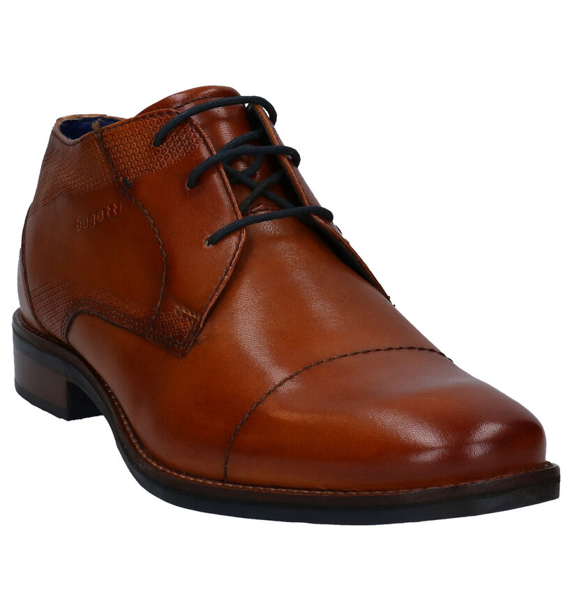 Bugatti Chaussures hautes en Cognac en cuir (281776)