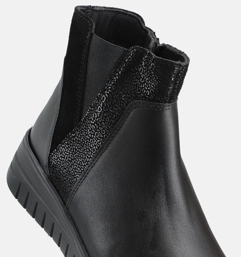 Solemade Isla Zwarte Enkellaarzen Comfort voor dames (364133) - geschikt voor steunzolen