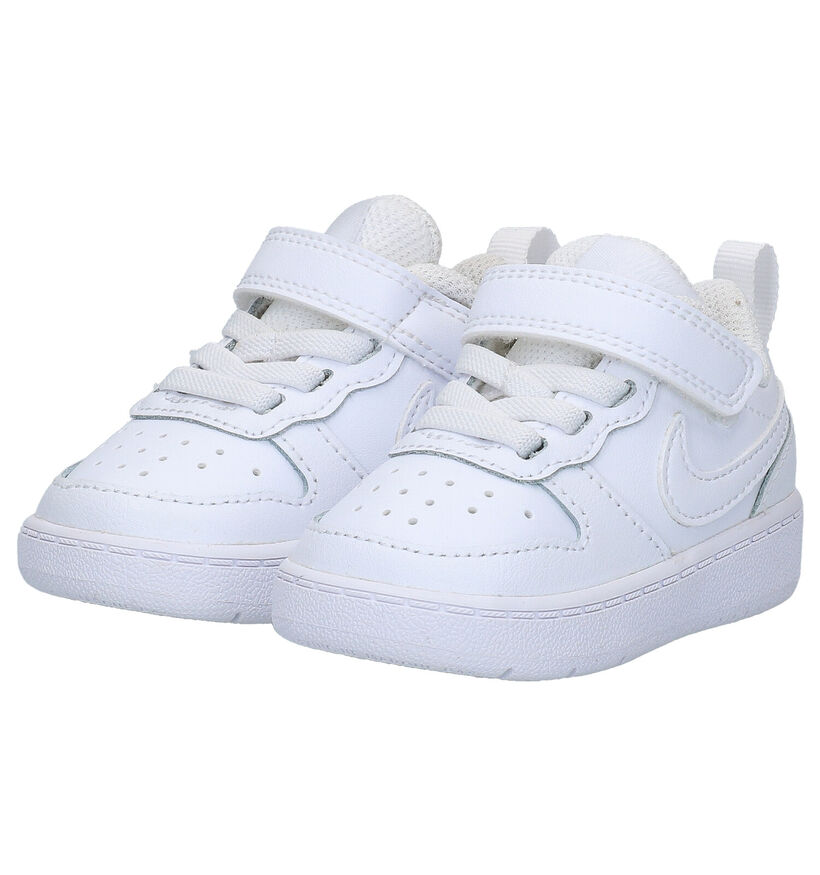 Nike Court Borough Witte Sneakers voor meisjes, jongens (322316)