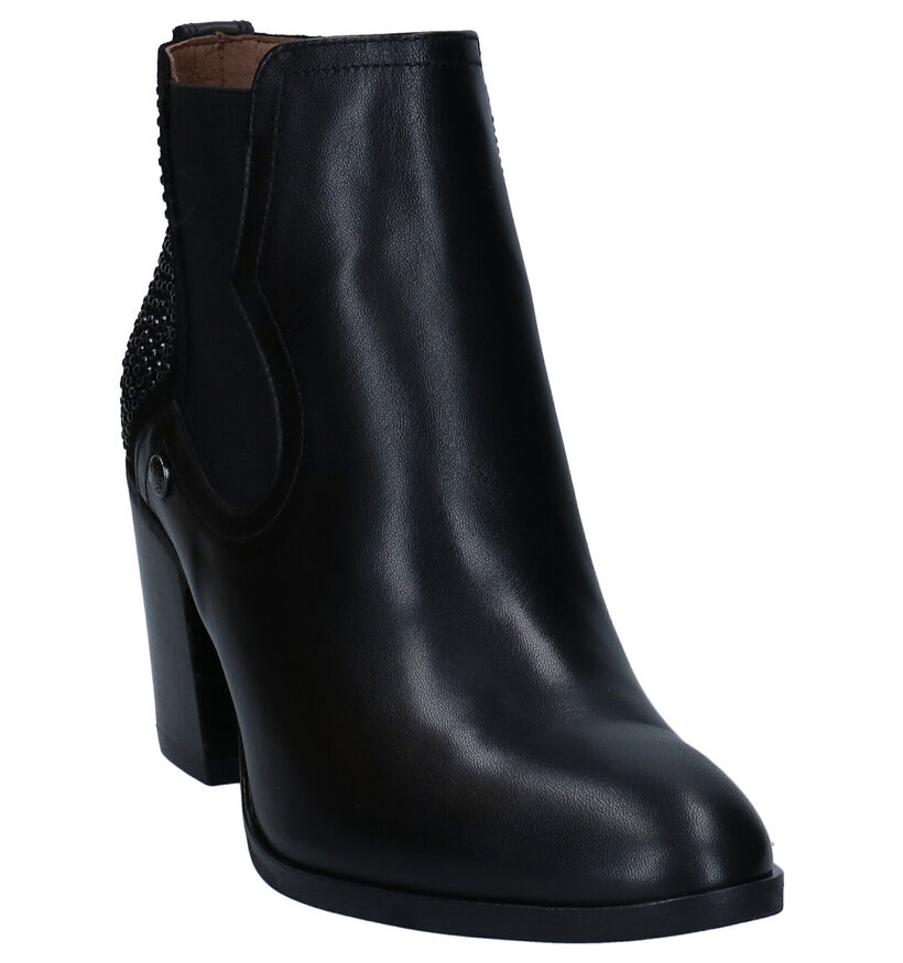 NeroGiardini Bottines à talons en Noir en cuir (283481)