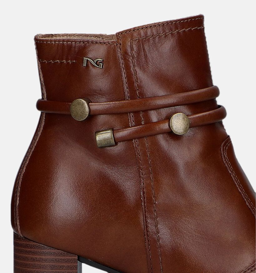 NeroGiardini Bottines à talons en Cognac pour femmes (329936)