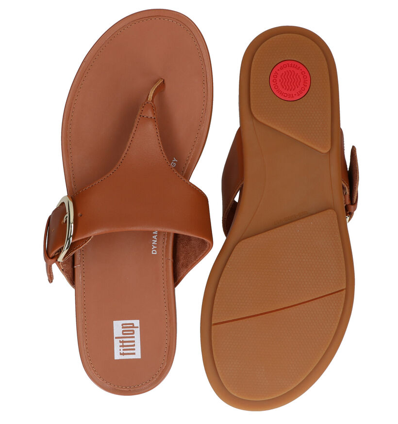 FitFlop Graccie Zwarte Teenslippers in leer (304869)