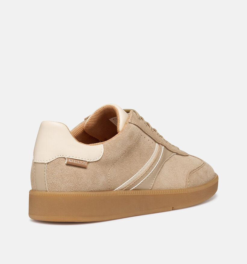 Geox Baskets casual en Beige pour femmes (368187) - pour semelles orthop&eacute;diques