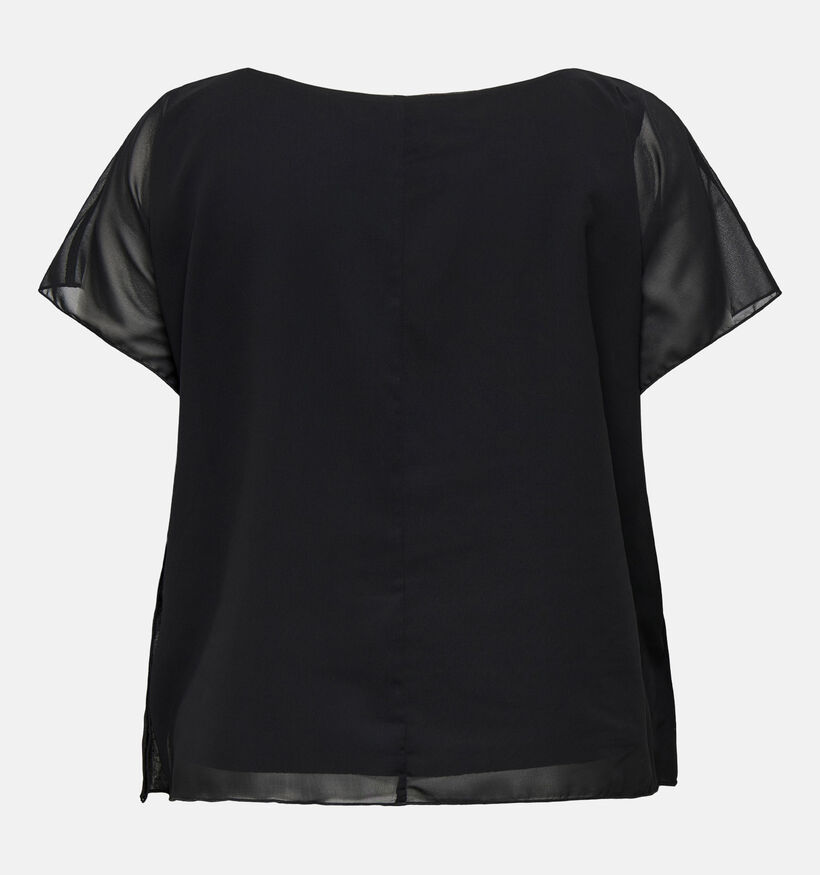 ONLY Carmakoma Zwarte T-shirt ONLY Carmakoma Zwarte T-shirt voor dames (374253)