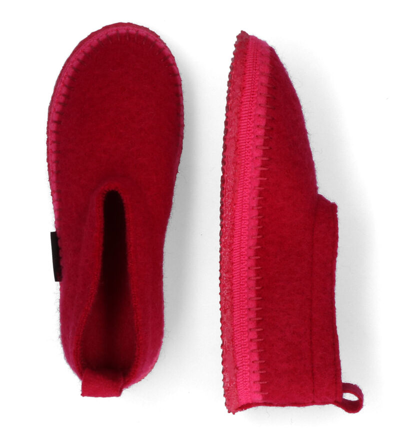 Giesswein Tegernau Fuchsia Pantoffels in wol (316054)