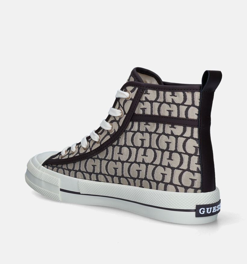 Guess Baskets hautes en Brun pour femmes (350423) - pour semelles orthopédiques
