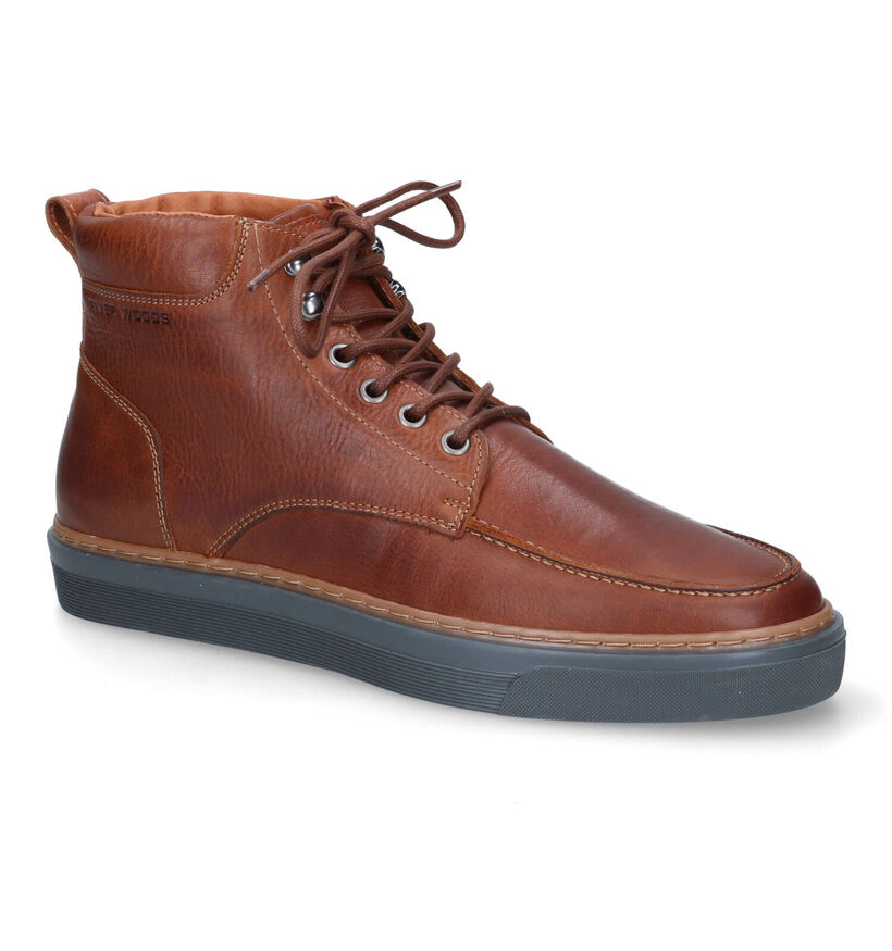 River Woods Geofry Cognac Bottines in leer (316641)