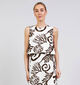 Vila x Loredana Kam Cora Ecru/Bruine Top voor dames (375149)