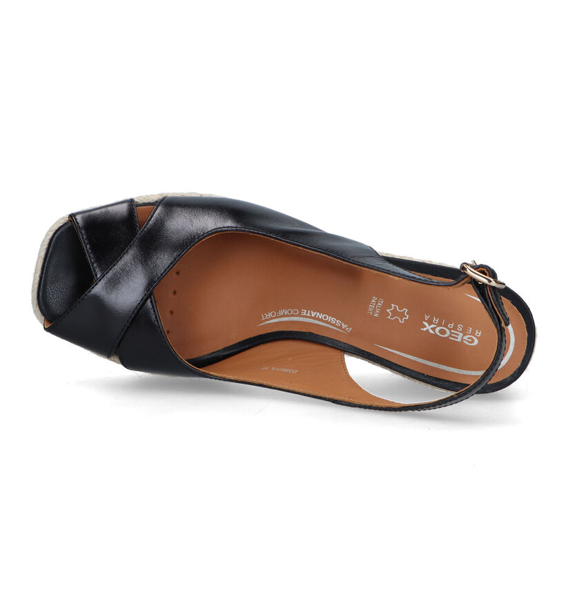 Geox Panarea Gouden Sandalen met sleehak in leer (320121)