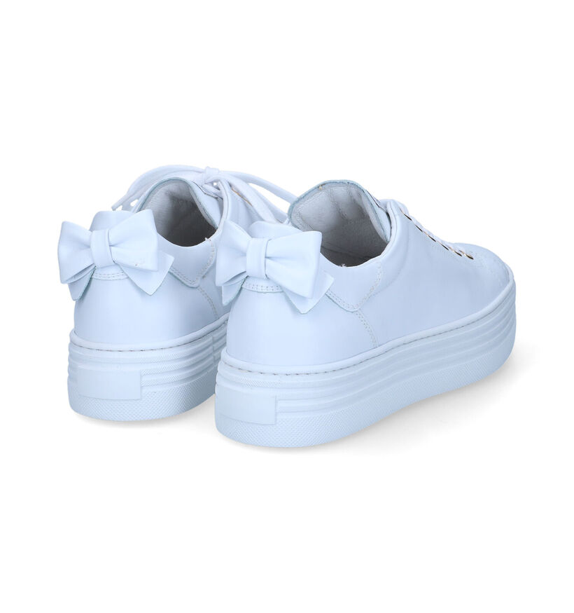 NeroGiardini Witte Sneakers voor dames (337147) - geschikt voor steunzolen