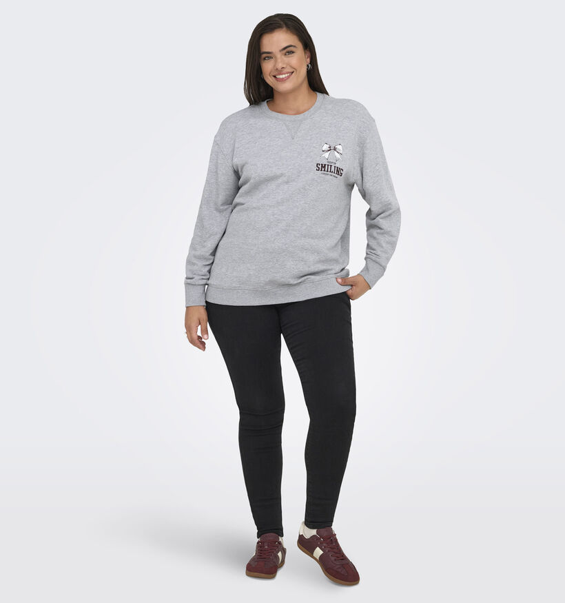 ONLY Carmakoma Iggy Sweatshirt en Gris pour femmes (371836)