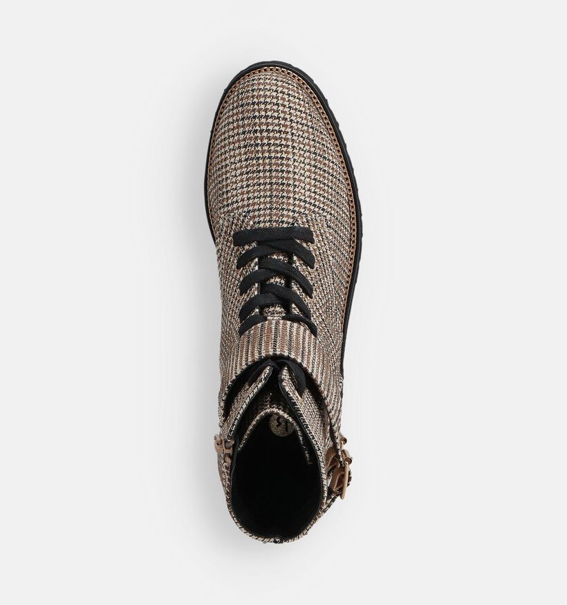 La Strada Boots à lacets en Beige pour femmes (361768)