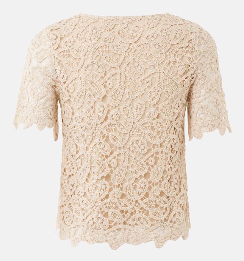 Mexx Crochet Blouse en Beige pour femmes (368562)