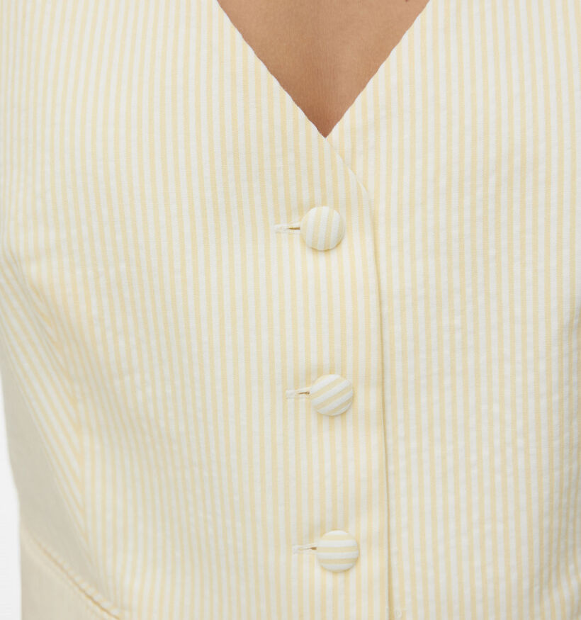 Vero Moda Pira Manteau court en Jaune pour femmes (369393)