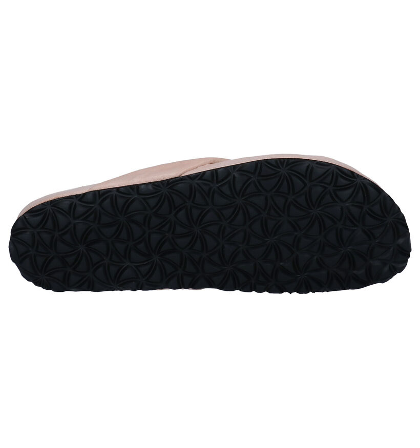 Tamaris Roze Teenslippers in leer (300112)