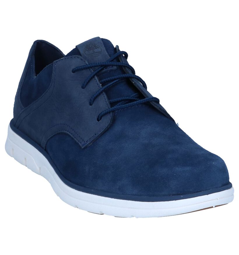 Timberland Bradstreet Chaussures à lacets en Bleu foncé en daim (240529)