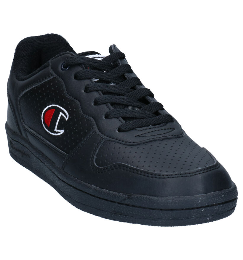 Champion Chicago Low Baskets en Noir en simili cuir (294588)