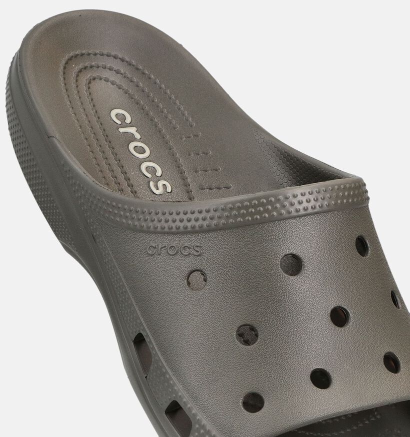 Crocs Slide Claquettes en Vert kaki pour hommes (370911)