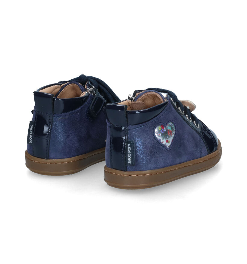 Shoo Pom Bouba Heart Bottines en Bleu pour filles (314054) - pour semelles orthopédiques