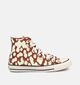 Converse Chuck Taylor All Star Cow Print Bruine Sneakers voor dames (368485) - geschikt voor steunzolen