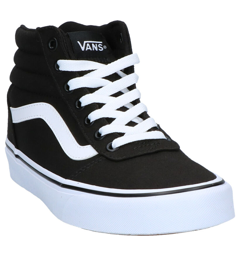 Vans Ward Hi Zwarte Sneakers in stof (264188)