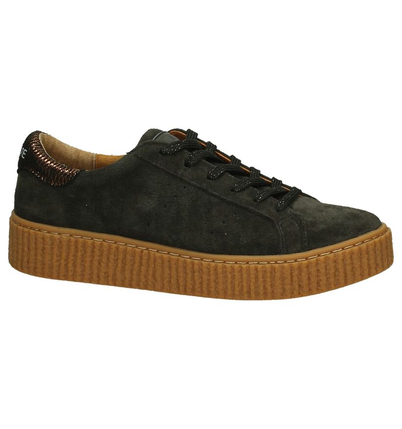 Donkerbruine Creeper Sneakers No Name Picadilly, , pdp