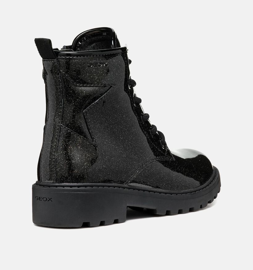 Geox Casey Bottines en Noir pour filles (344541) - pour semelles orthopédiques