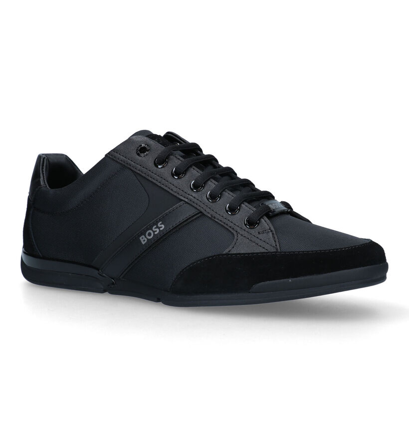 BOSS Saturn Low Chaussures à lacets en Noir pour hommes (332872) - pour semelles orthopédiques