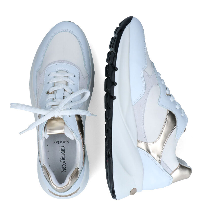 NeroGiardini Witte Sneakers voor dames (321187) - geschikt voor steunzolen