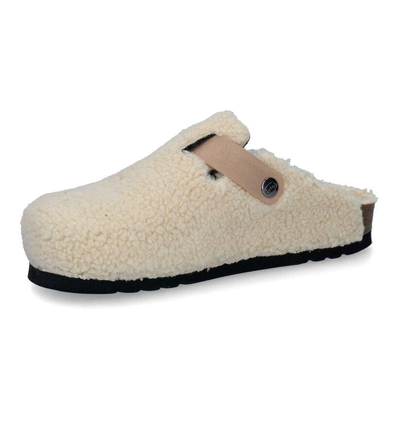 Scholl Whistler Pantoufles en Beige en simili cuir (317780)