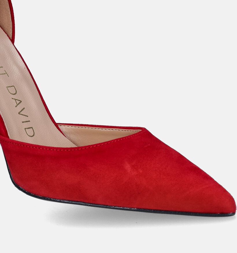 Laurent David Rode Pumps met gespje voor dames (358615)