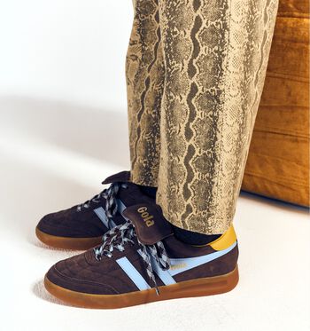 Gola Low Baskets Black/Off White/Coral/Gum/Dark Brown/Air/Pollen/Gum/RW -Red/Off White/Dark Brown/Gum