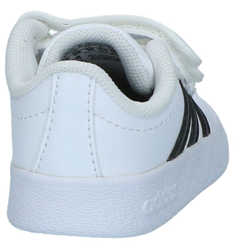 adidas VL Court 2.0 Baskets en Blanc en simili cuir (273461)